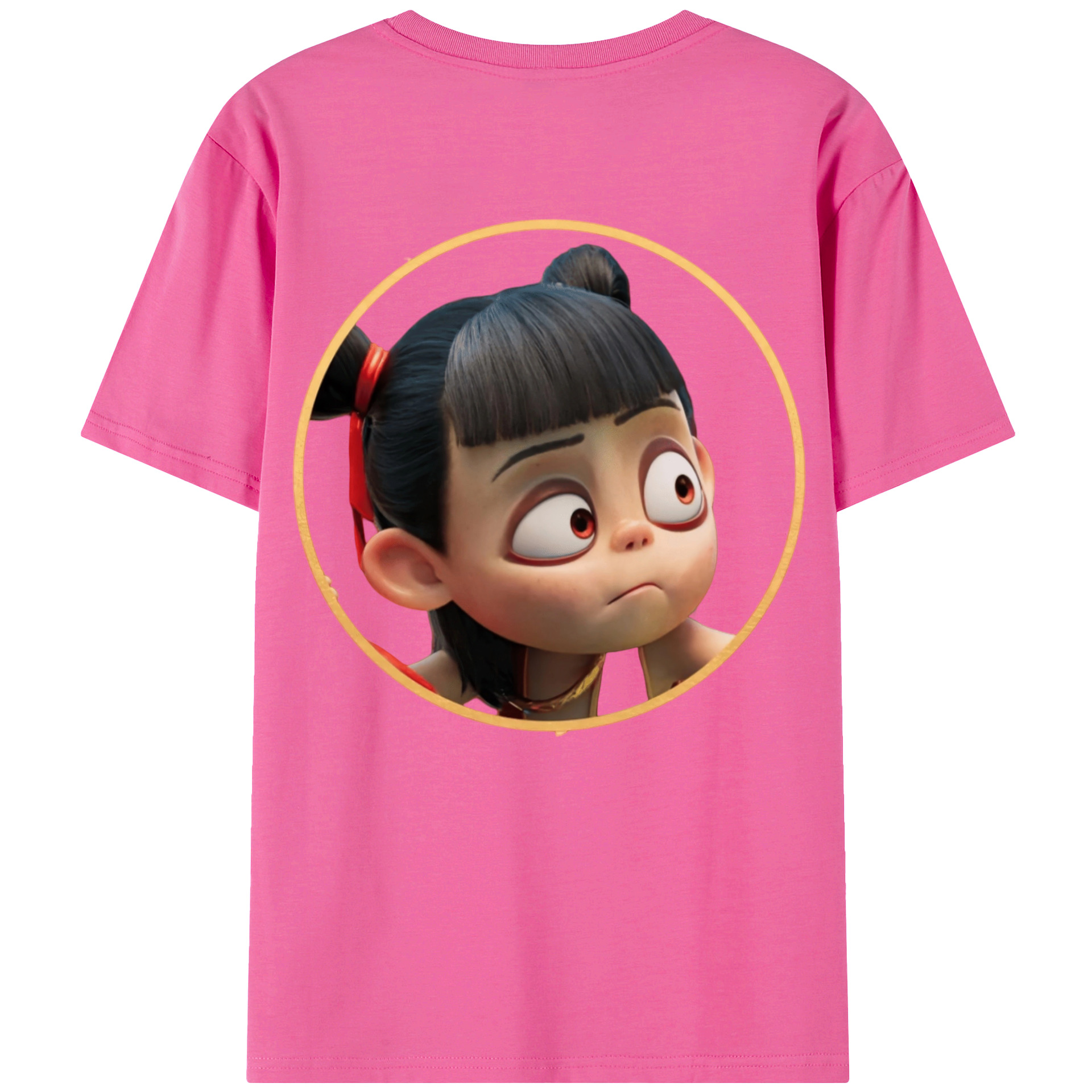 （画像用） Ne Zha 2 ナタ 魔童の大暴れ レディース半袖Tシャツ(バックプリント)